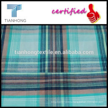 colorful multi check and stripe pattern yarn dyed plain woven fabric for clothing
